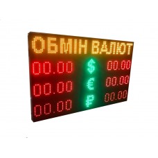 Табло для обміну валют Табло для обміну валют